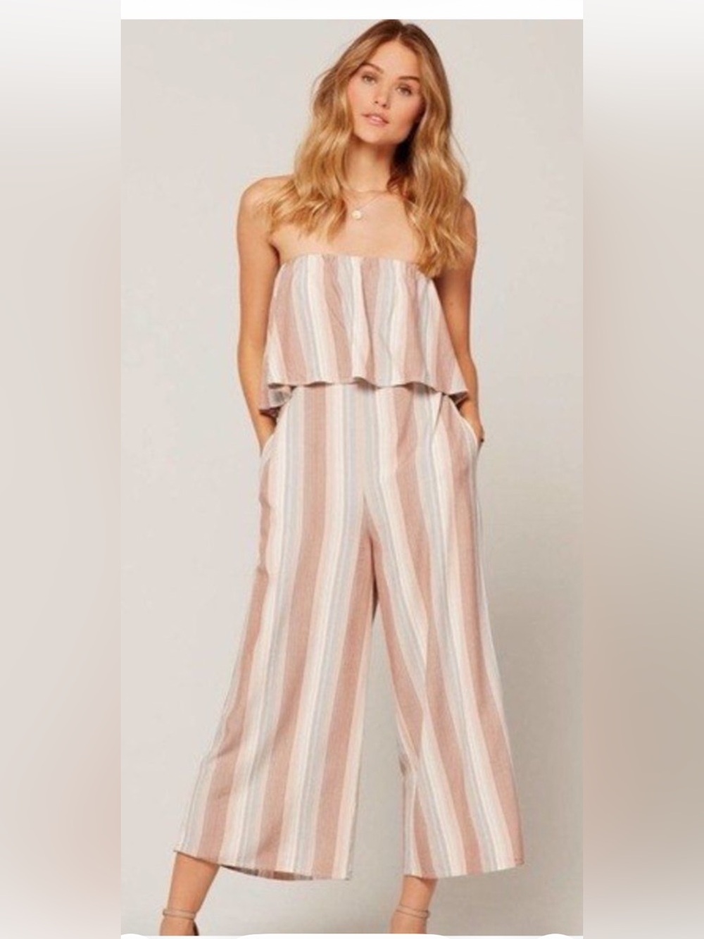 L* Space Paulina Strapless Jumpsuit S